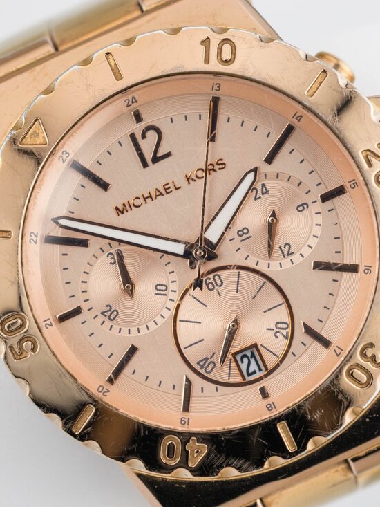 Michael Kors MK-5314 Chronograph Quartz Analog Women\'s Watch New Battery main image 8
